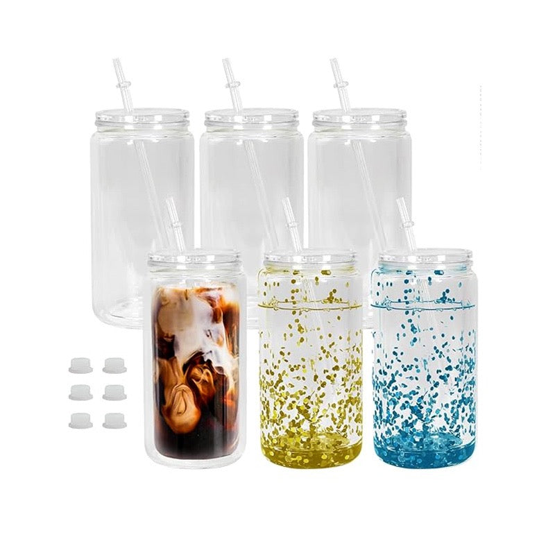 16oz Acrylic Snowglobe cup