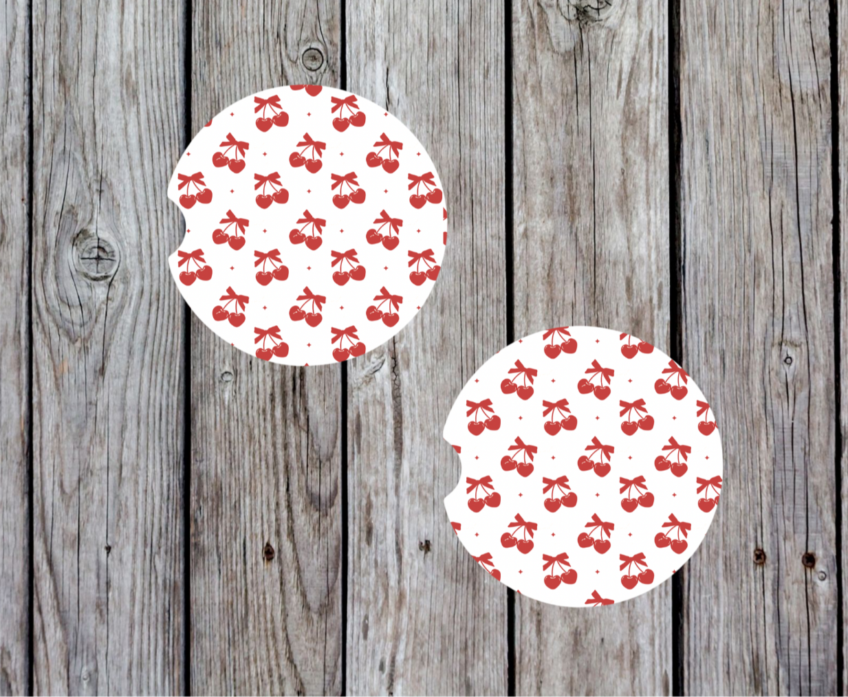 Heart Cherry Bows