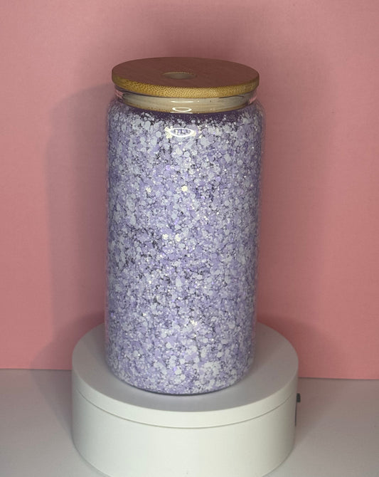 Purple and White Cup