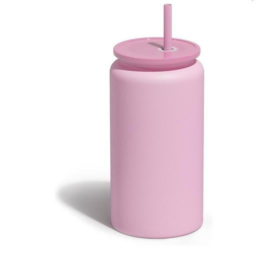 Matte Pink 16oz Stainless Steel Tumbler