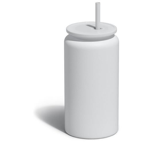 Matte White 16oz Stainless Steel Tumbler