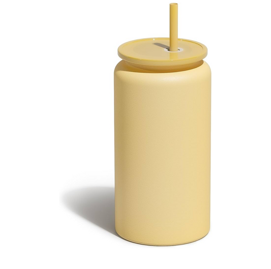 Matte Yellow 16oz Stainless Steel Tumbler