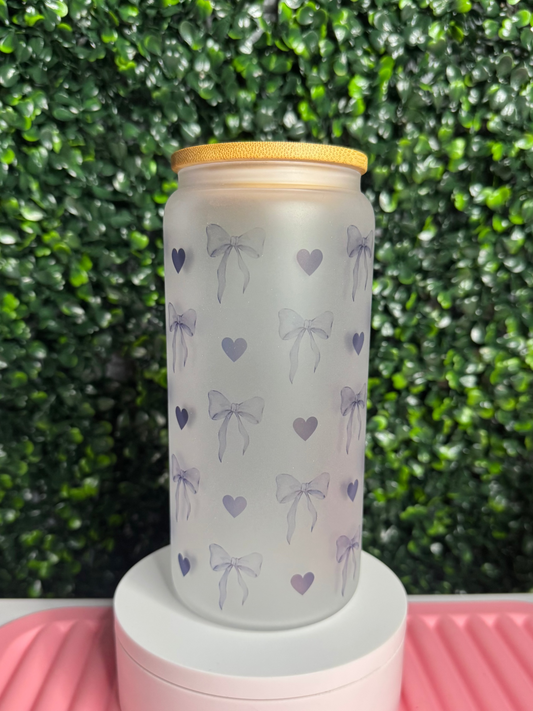 Blue Bows and Hearts