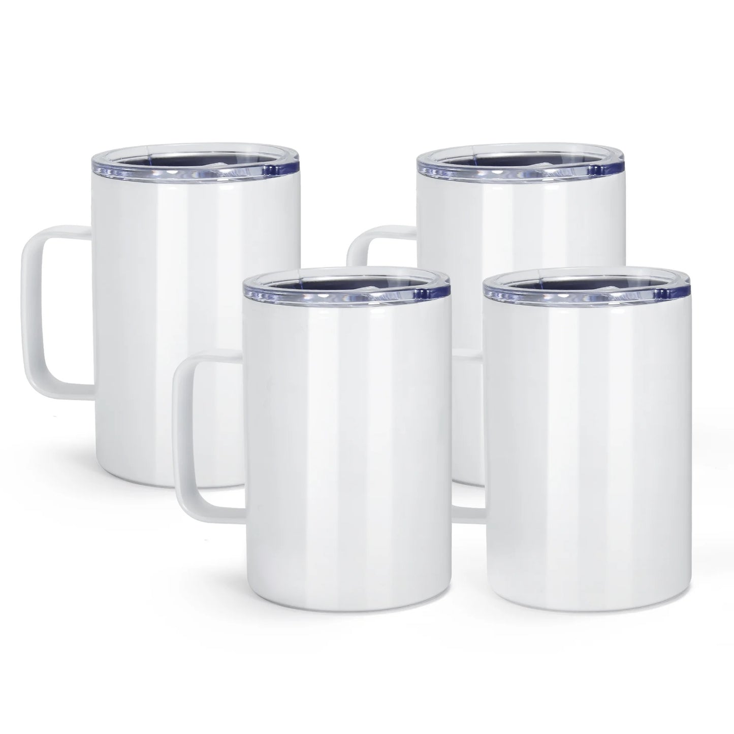 16oz Stainless Steel Coffee Mugs with Handle
